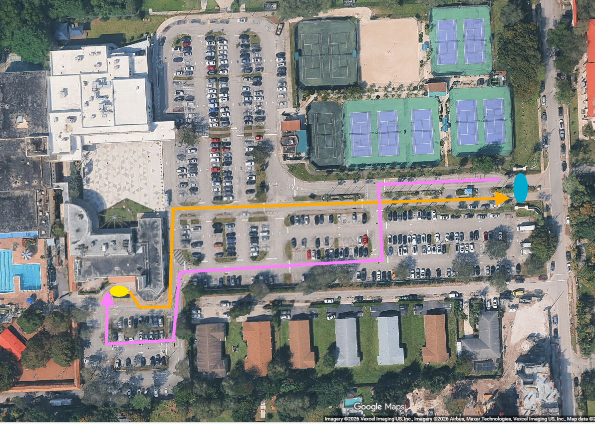 ECA carpool route
